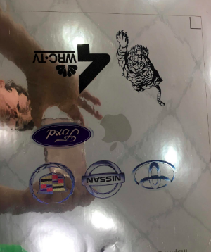 Decal sticker nhựa trong